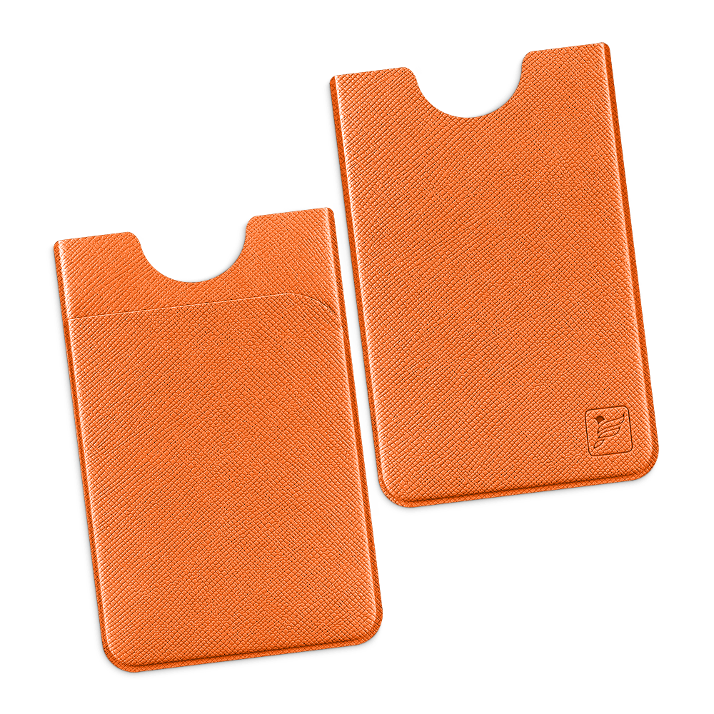 Чехол с двойным карманом, цвет оранжевый