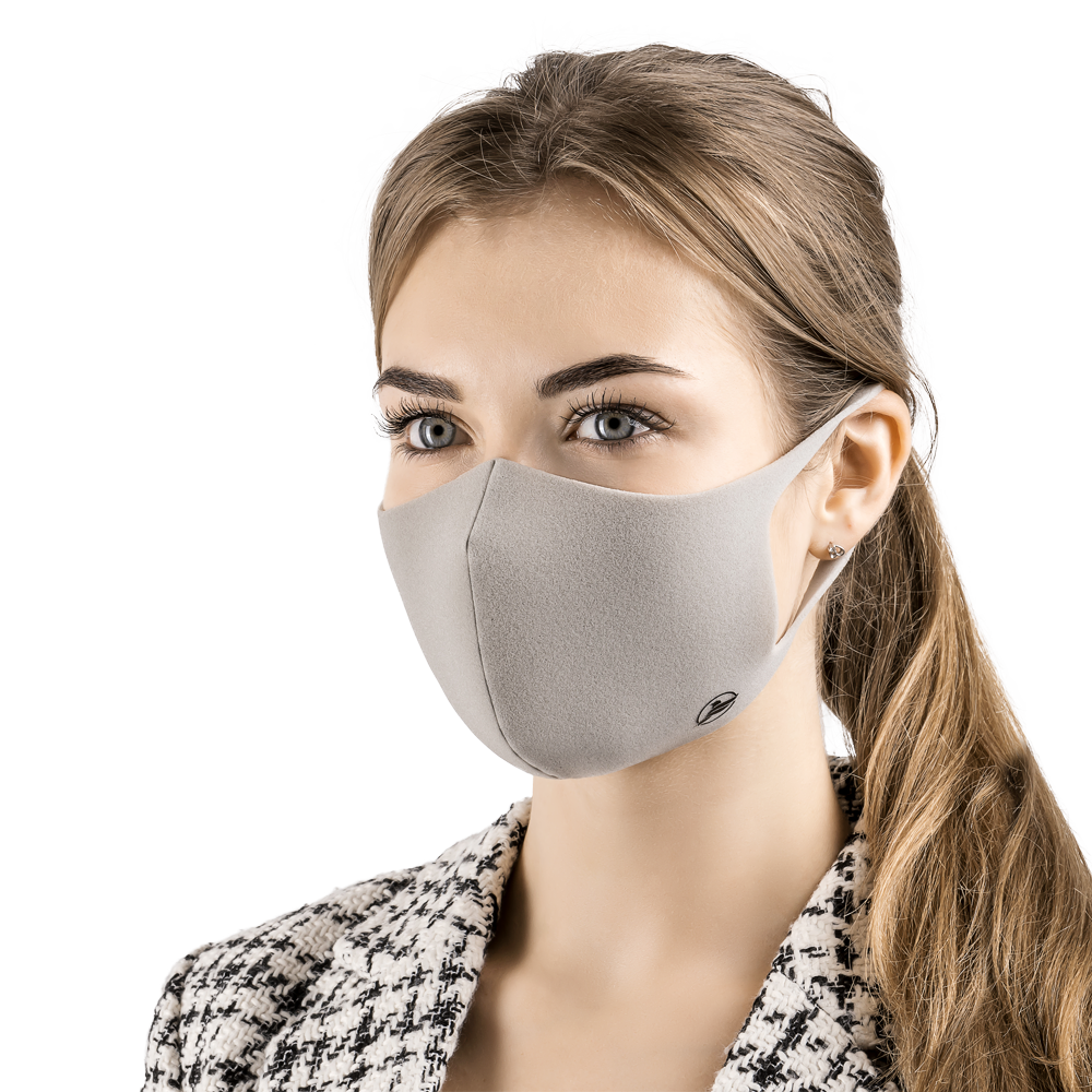 Многоразовая маска для лица Aero Silver Mask - цвет серый