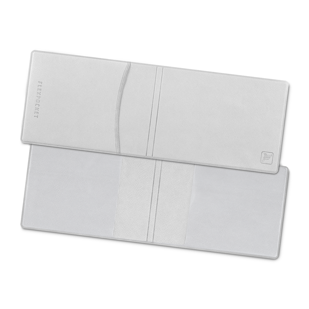 Обложка для удостоверения с карманом, цвет белый