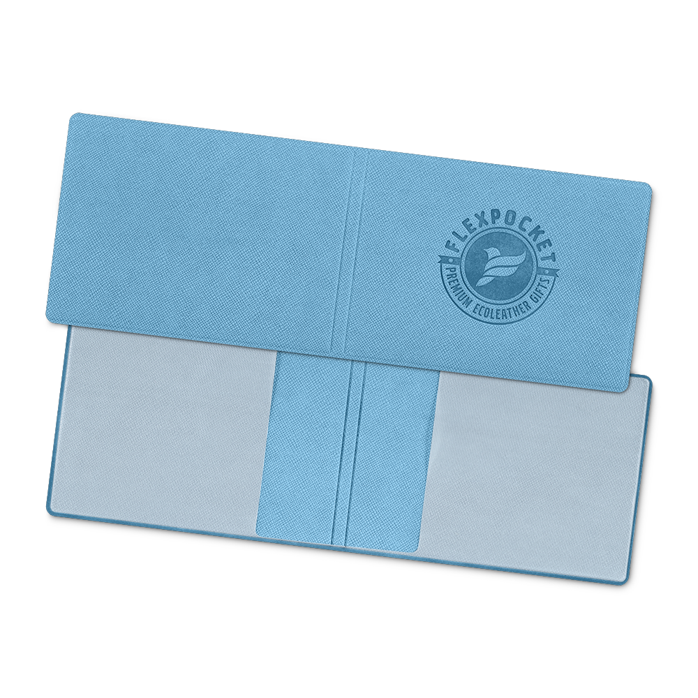 Обложка для удостоверения, цвет голубой