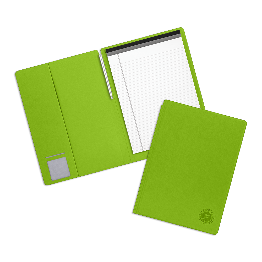 Блокнот-планшет А4 с обложкой, цвет зеленый
