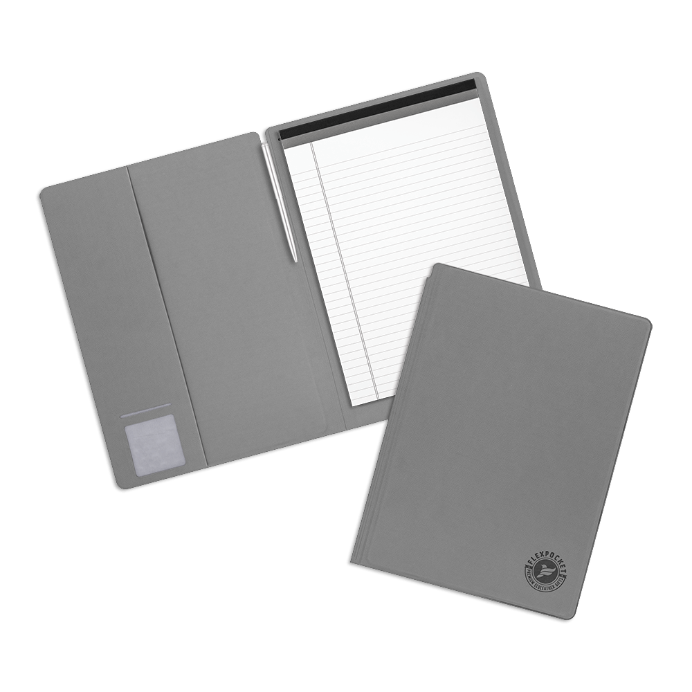 Блокнот-планшет А4 с обложкой, цвет светло-серый