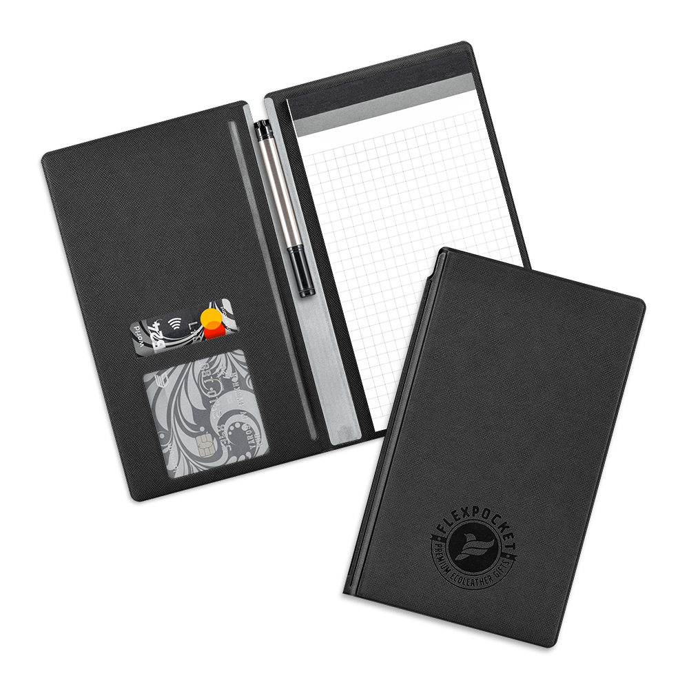 Блокнот-планшет А6 с обложкой, цвет черный