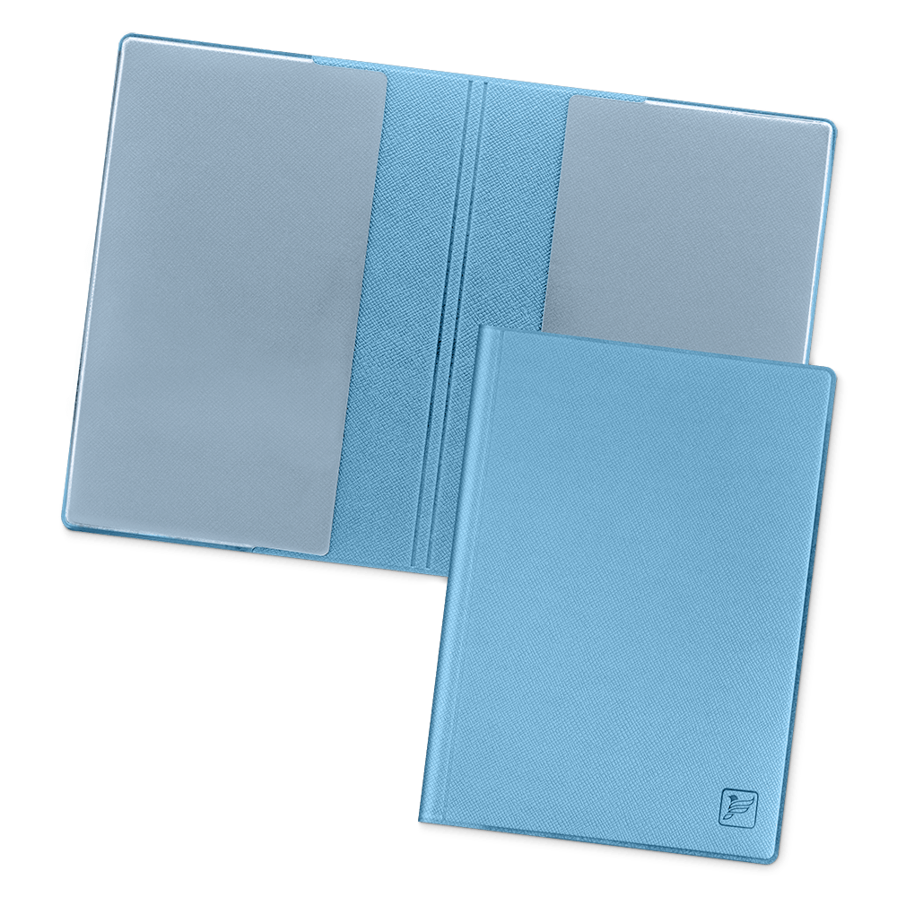 Обложка для паспорта - стандарт, цвет голубой
