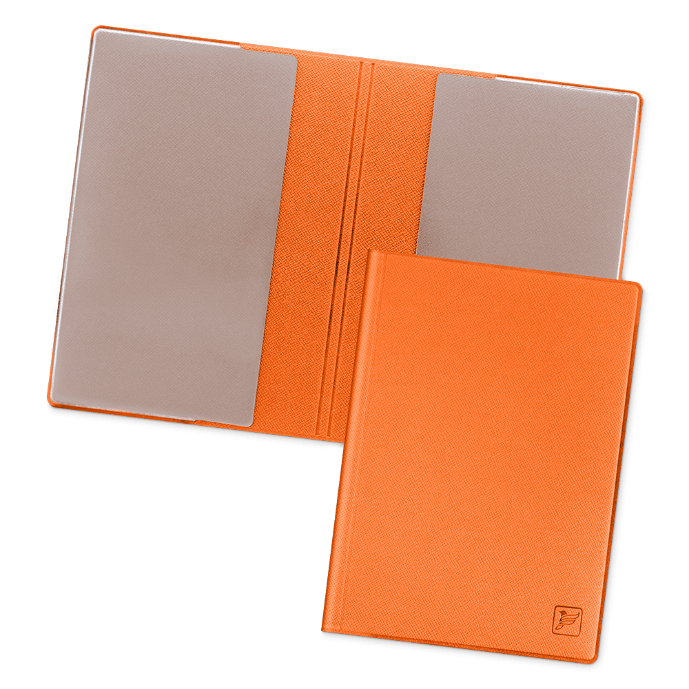 Обложка для паспорта - стандарт, цвет оранжевый