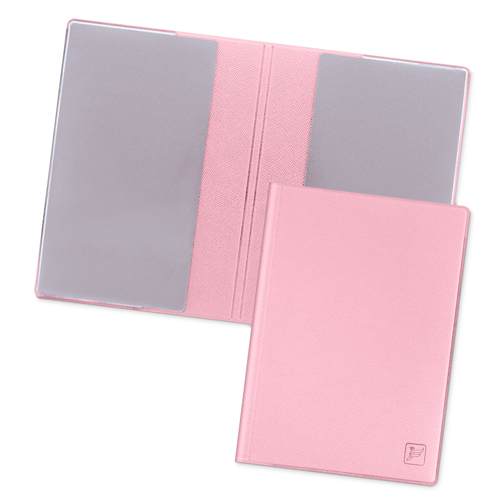 Обложка для паспорта - стандарт, цвет розовый