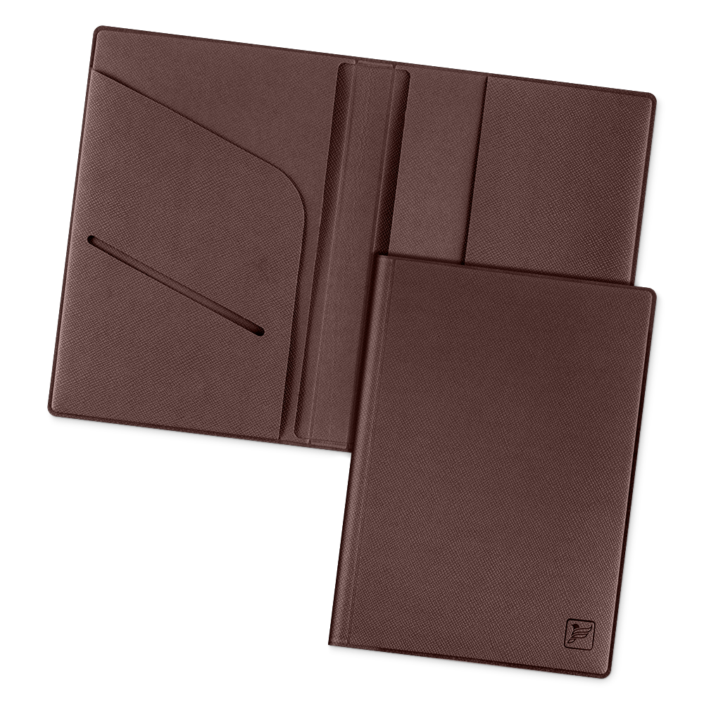 Обложка для паспорта - премиум, цвет коричневый