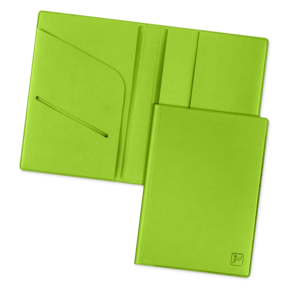 Обложка для паспорта - премиум, цвет зеленый