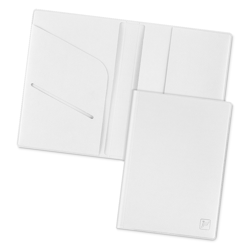 Обложка для паспорта - премиум, цвет белый