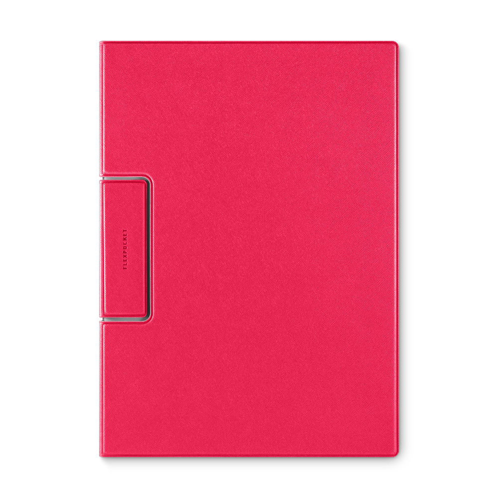 Папка-планшет с магнитным держателем, цвет маджента
