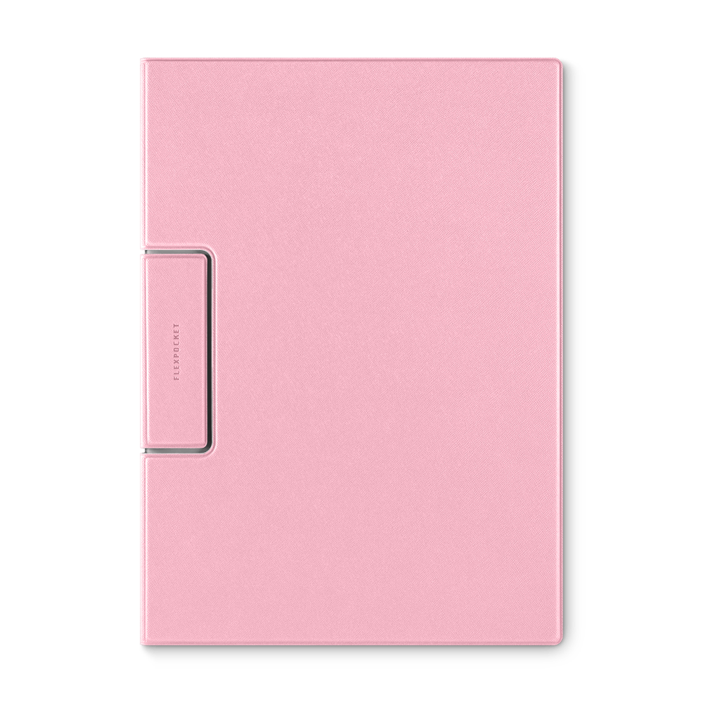 Папка-планшет с магнитным держателем, цвет розовый