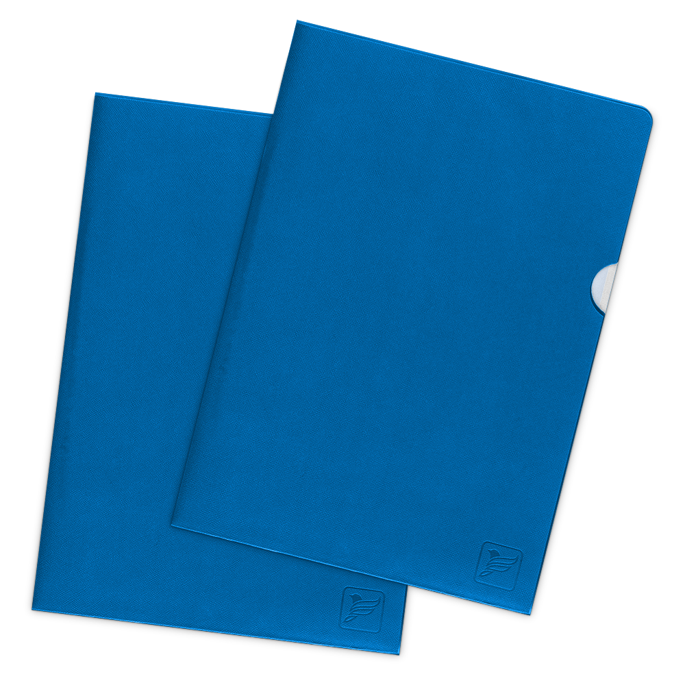Папка-уголок, цвет синий