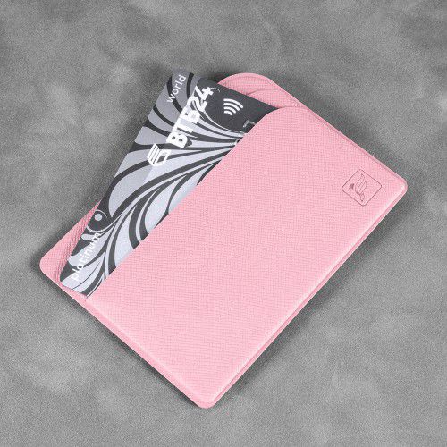 Футляр для пластиковых карт, цвет розовый