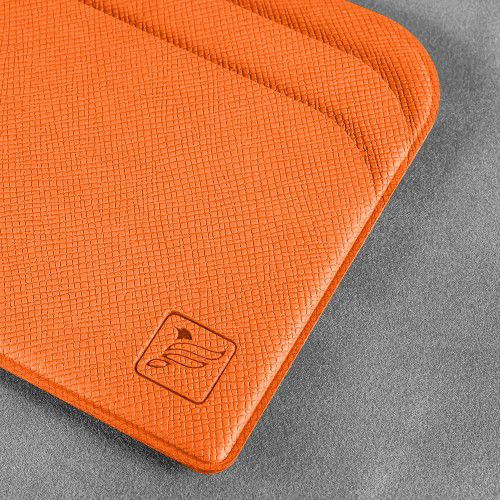Футляр для пластиковых карт, цвет оранжевый