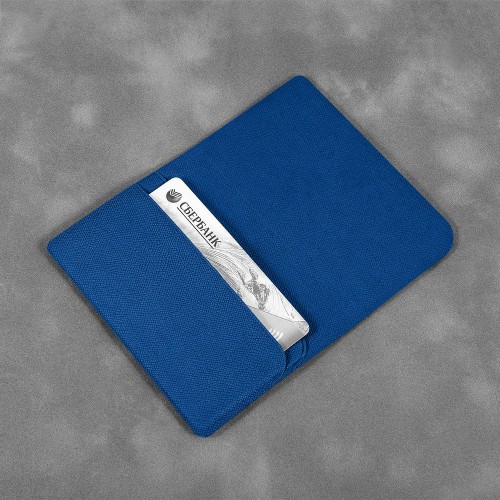 Жесткий футляр для трех пластиковых карт, цвет темно-синий