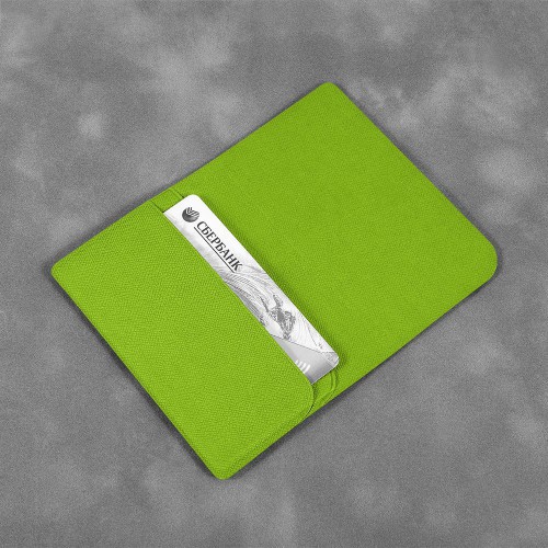 Жесткий футляр для трех пластиковых карт, цвет зеленый