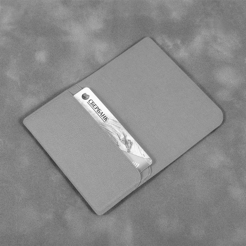 Жесткий футляр для трех пластиковых карт, цвет светло-серый