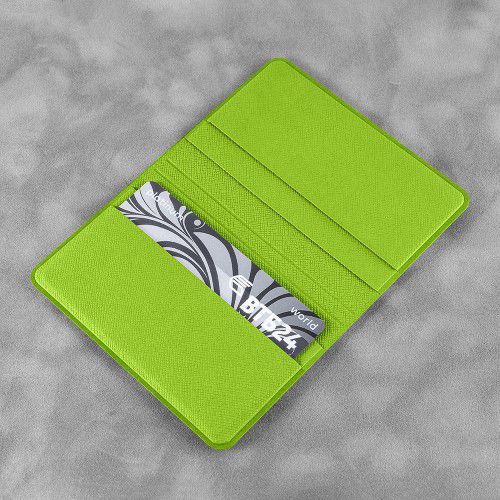 Жесткий футляр для пластиковых карт, цвет зеленый
