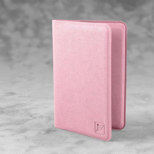 Футляр-книжка под 4 пластиковые карты, цвет розовый