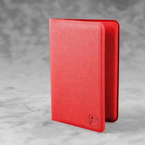 Футляр-книжка под 4 пластиковые карты, цвет красный