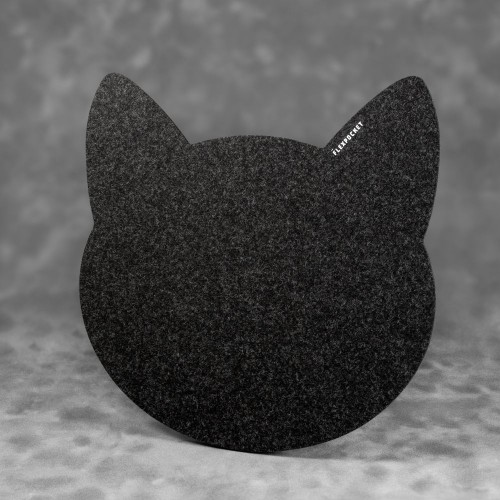 Коврик для мыши из фетра «Котик», цвет черный