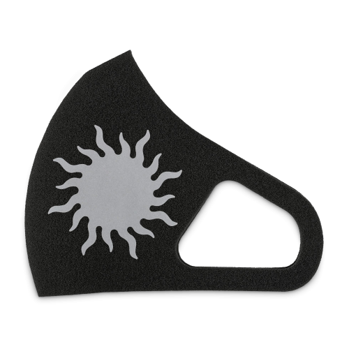 Многоразовая маска для лица Aero Silver Mask - с принтом, цвет черный