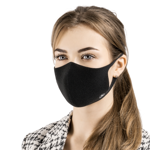 Многоразовая маска для лица Aero Silver Mask - цвет черный
