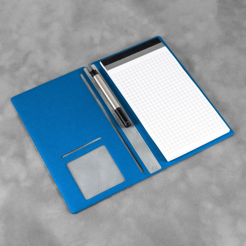 Блокнот-планшет А6 с обложкой, цвет синий