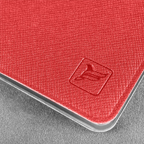 Футляр для двух пластиковых карт, цвет красный