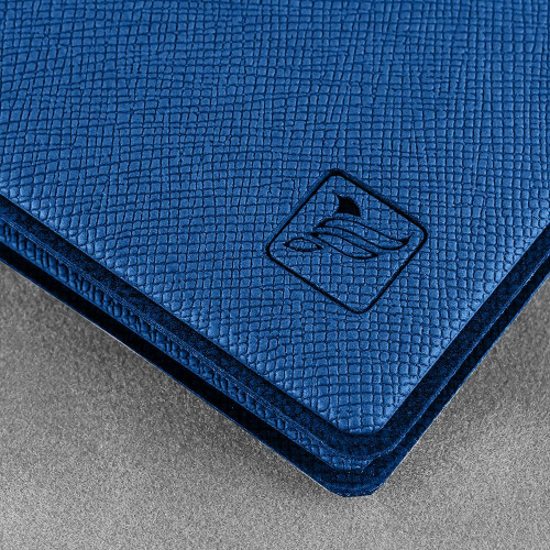Обложка для удостоверения с карманом, цвет темно-синий