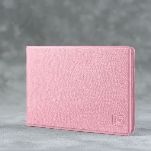 Обложка для удостоверения с карманом, цвет розовый