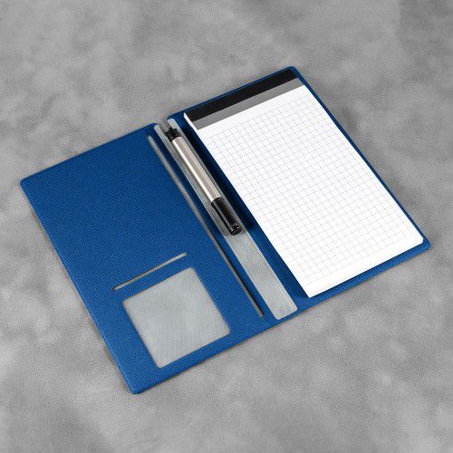 Блокнот-планшет А6 с обложкой, цвет темно-синий