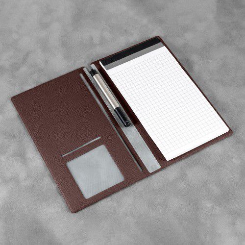 Блокнот-планшет А6 с обложкой, цвет коричневый