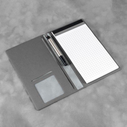 Блокнот-планшет А6 с обложкой, цвет серый
