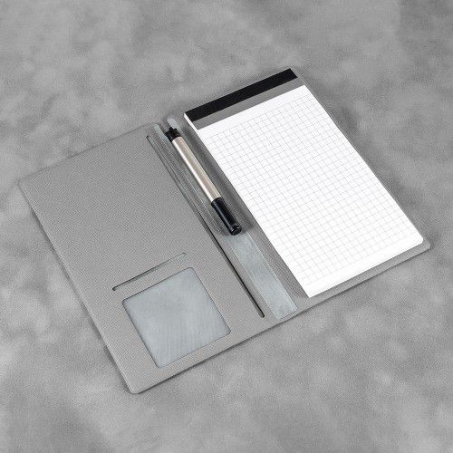 Блокнот-планшет А6 с обложкой, цвет светло-серый