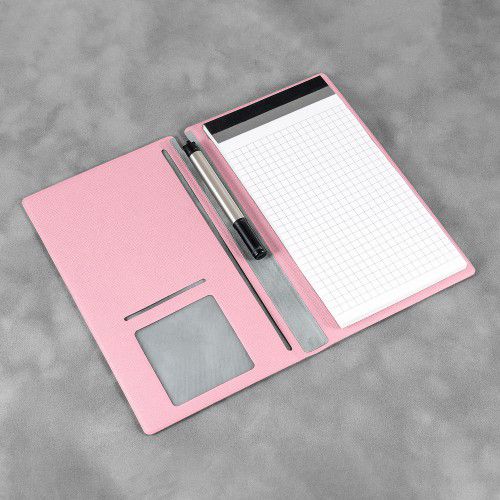 Блокнот-планшет А6 с обложкой, цвет розовый