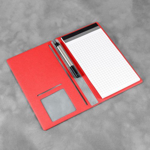 Блокнот-планшет А6 с обложкой, цвет красный