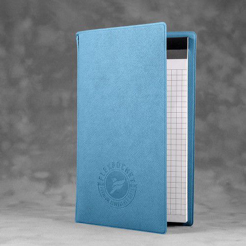 Блокнот-планшет А6 с обложкой, цвет голубой