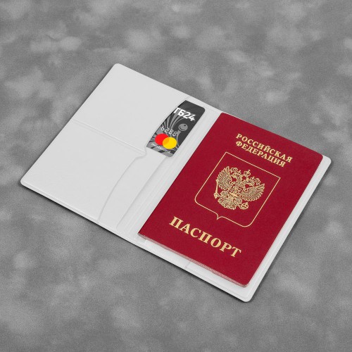 Обложка для паспорта с RFID-блокировкой, цвет белый classic