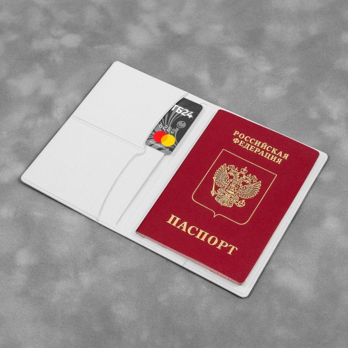 Обложка для паспорта с RFID-блокировкой, цвет белый