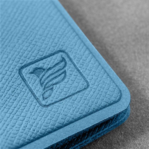 Обложка для паспорта с RFID-блокировкой, цвет голубой