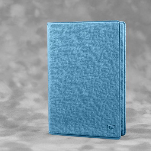 Обложка для паспорта с RFID-блокировкой, цвет голубой