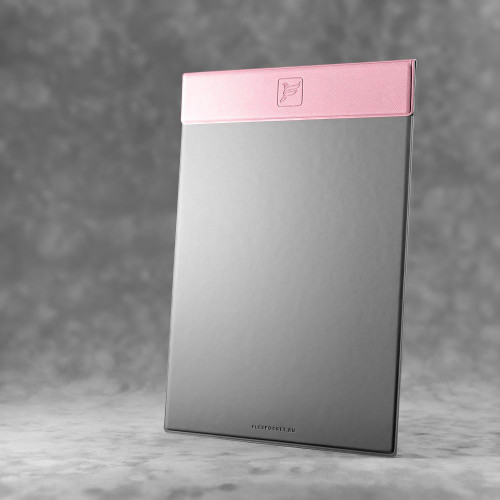 Папка планшет на магнитах, цвет розовый