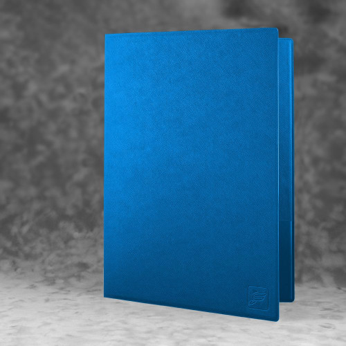Папка классическая, цвет синий