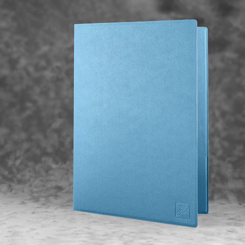 Папка классическая, цвет голубой