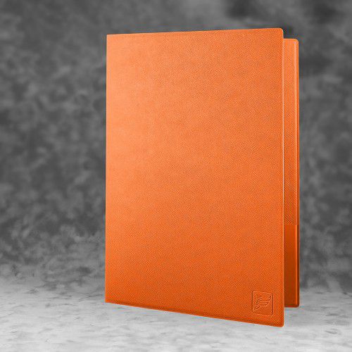 Папка классическая, цвет оранжевый