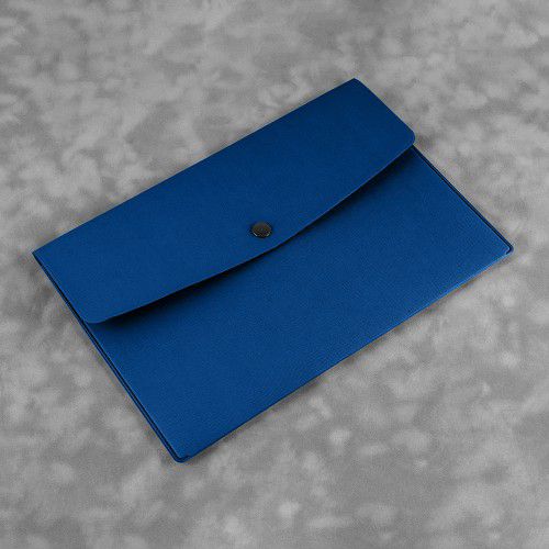 Папка-конверт на кнопке, цвет темно-синий