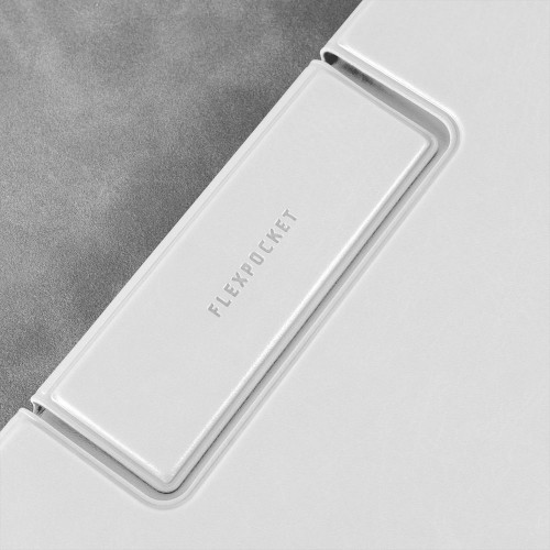 Папка-планшет с магнитным держателем, цвет белый classic