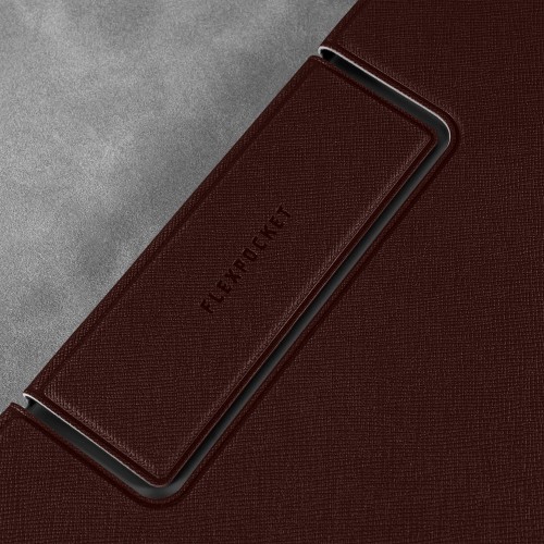 Папка-планшет с магнитным держателем, цвет коричневый